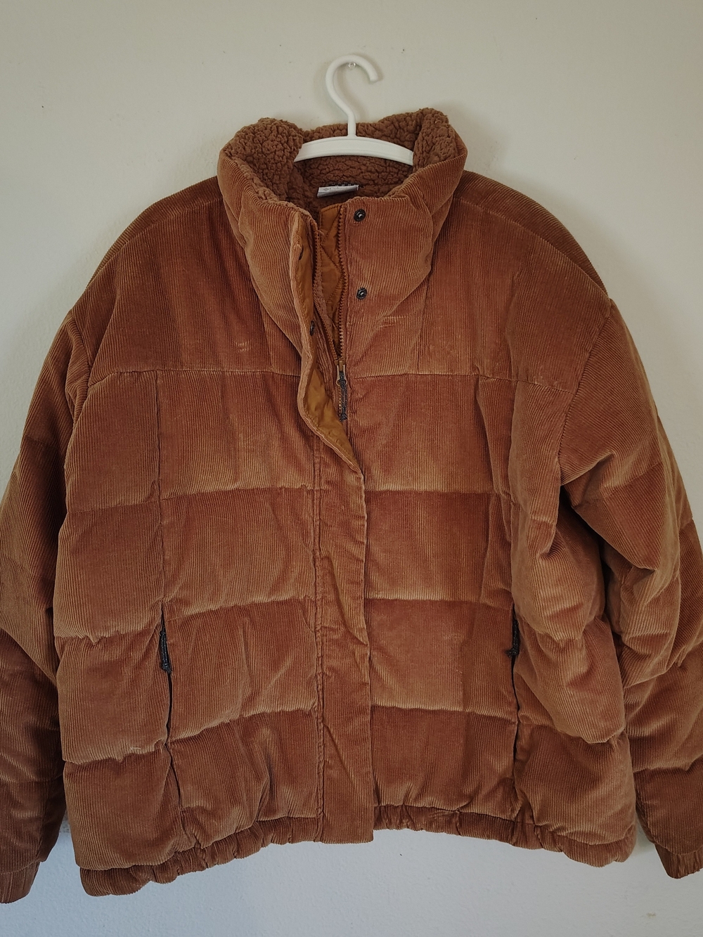 Columbia Women's Ruby Falls Novelty Down Jacket, Camel Brown Corduroy, XX-Large